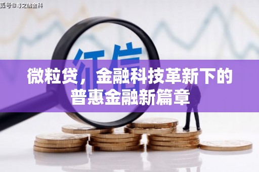 沧县微粒贷，金融科技革新下的普惠金融新篇章