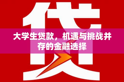 沧县大学生贷款，机遇与挑战并存的金融选择