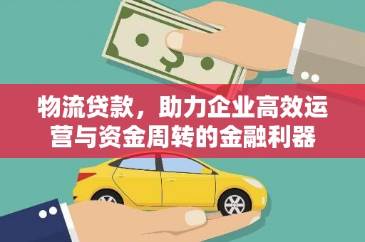 沧县物流贷款，助力企业高效运营与资金周转的金融利器