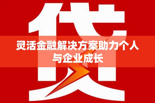沧县灵活金融解决方案助力个人与企业成长
