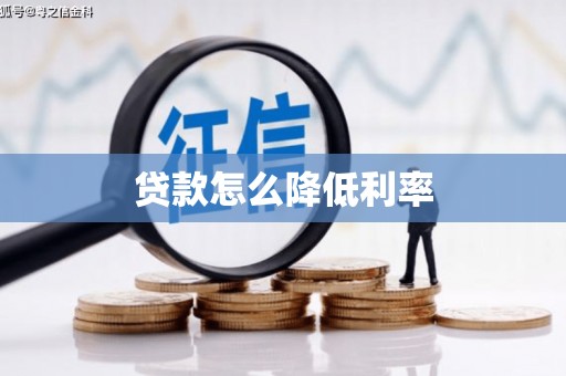 沧县贷款怎么降低利率