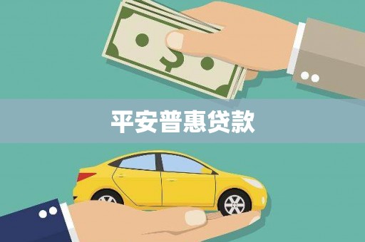 沧县平安普惠贷款