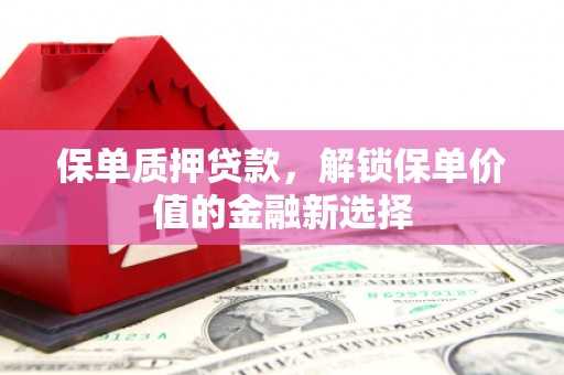 沧县保单质押贷款，解锁保单价值的金融新选择