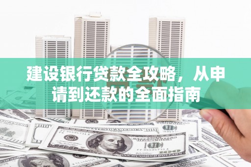 沧县建设银行贷款全攻略，从申请到还款的全面指南