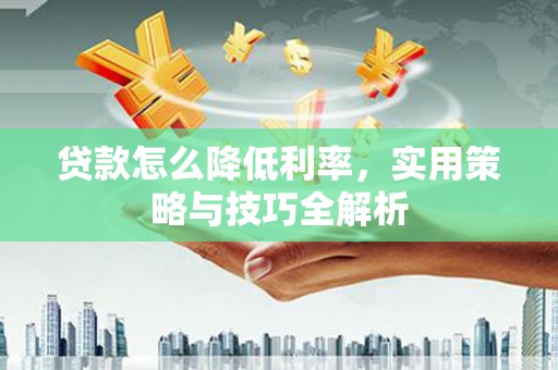 沧县贷款怎么降低利率，实用策略与技巧全解析