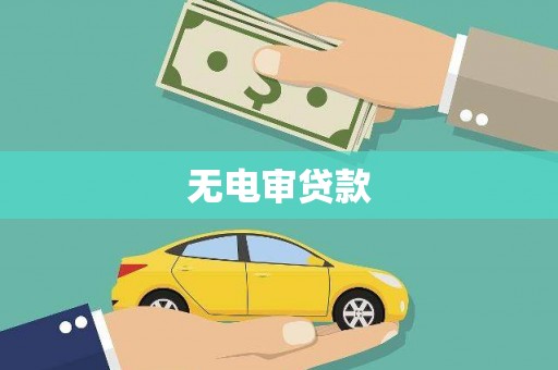 沧县无电审贷款