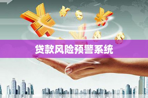 沧县贷款风险预警系统