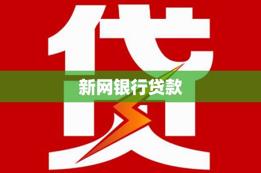沧县新网银行贷款