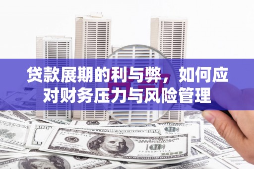 沧县贷款展期的利与弊，如何应对财务压力与风险管理