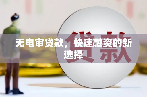 沧县无电审贷款，快速融资的新选择