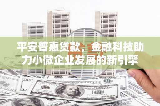 沧县平安普惠贷款，金融科技助力小微企业发展的新引擎