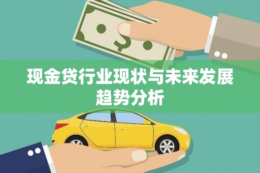 沧县现金贷行业现状与未来发展趋势分析