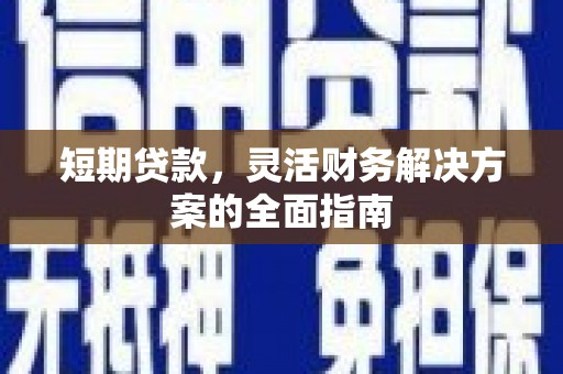 沧县短期贷款，灵活财务解决方案的全面指南