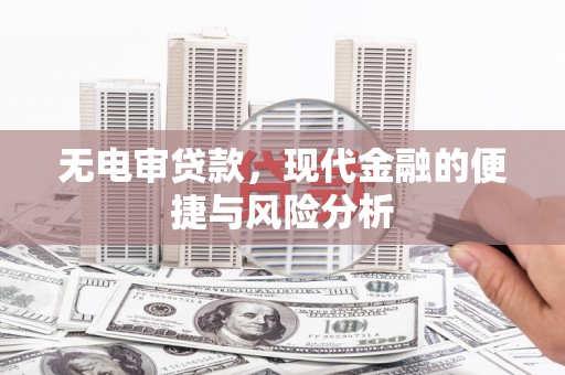 沧县无电审贷款，现代金融的便捷与风险分析