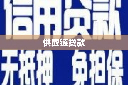 沧县供应链贷款