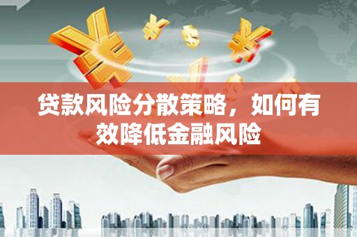 沧县贷款风险分散策略，如何有效降低金融风险
