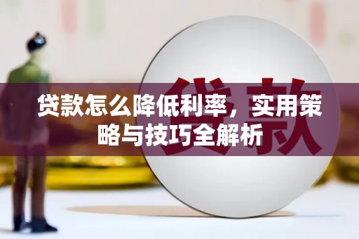 沧县贷款怎么降低利率，实用策略与技巧全解析