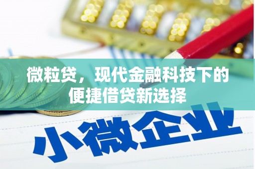 沧县微粒贷，现代金融科技下的便捷借贷新选择