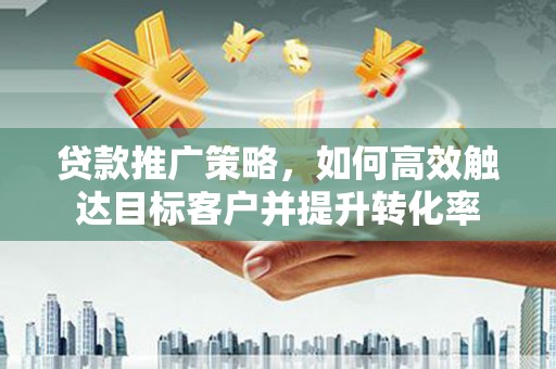 沧县贷款推广策略，如何高效触达目标客户并提升转化率