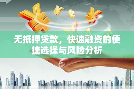 沧县无抵押贷款，快速融资的便捷选择与风险分析