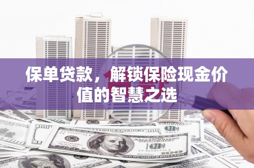沧县保单贷款，解锁保险现金价值的智慧之选