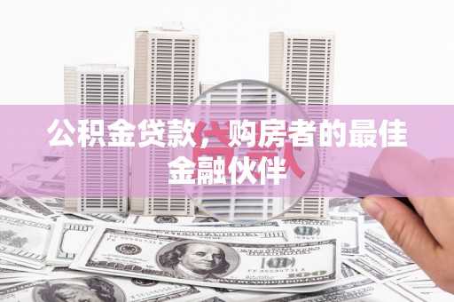 沧县公积金贷款，购房者的最佳金融伙伴