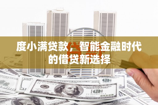 沧县度小满贷款，智能金融时代的借贷新选择