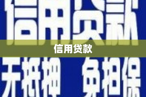 沧县信用贷款