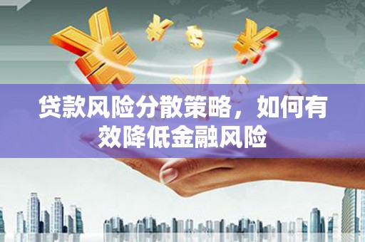 沧县贷款风险分散策略，如何有效降低金融风险