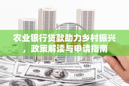 沧县农业银行贷款助力乡村振兴，政策解读与申请指南