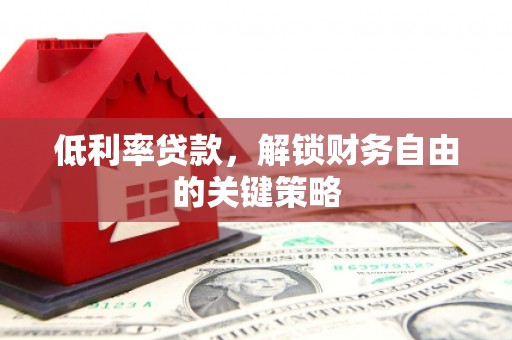沧县低利率贷款，解锁财务自由的关键策略