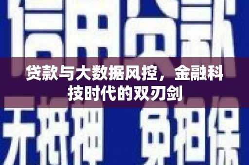 沧县贷款与大数据风控，金融科技时代的双刃剑