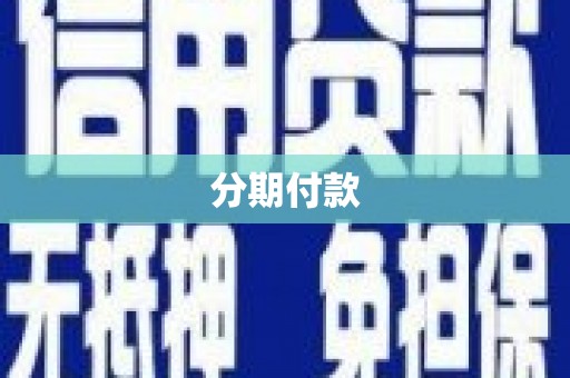 沧县分期付款