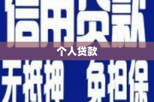 沧县个人贷款