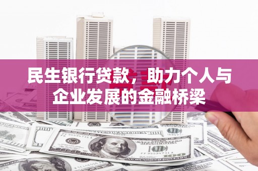 沧县民生银行贷款，助力个人与企业发展的金融桥梁