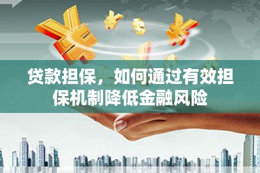 沧县贷款担保，如何通过有效担保机制降低金融风险