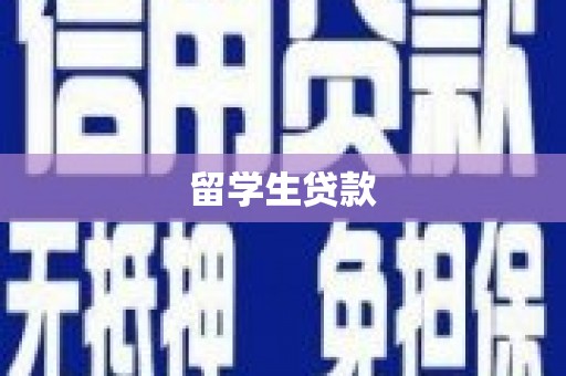 沧县留学生贷款